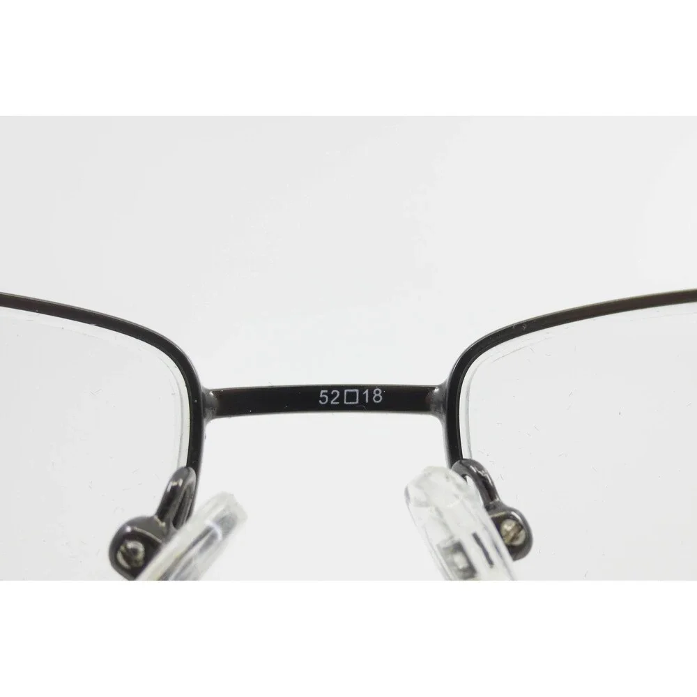 MM 5103 GM Gunmetal Rectangular Full Rim Eyeglass Frames 52-18-140 Mens Womens